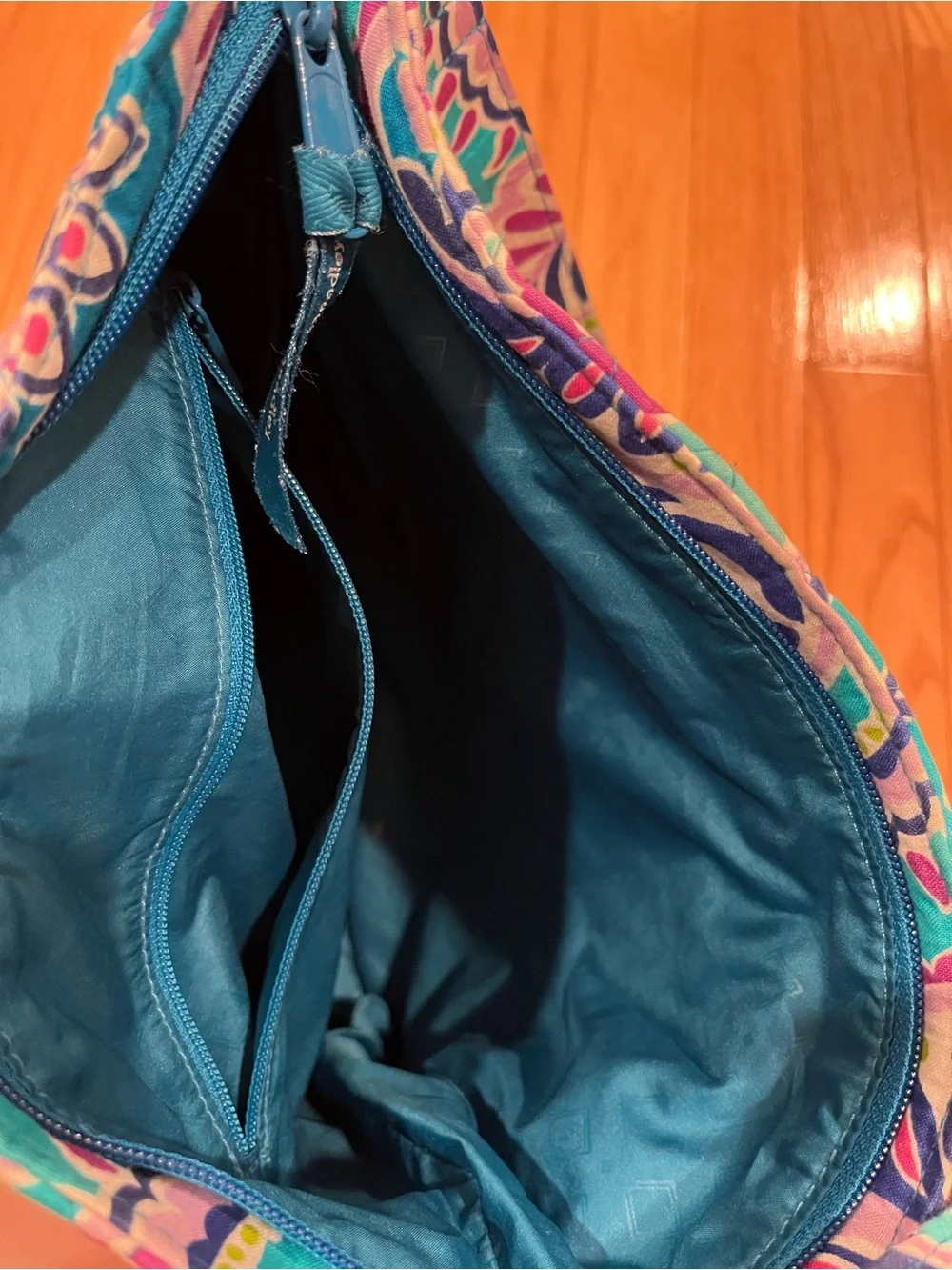 Vera Bradley Teal Paisley Crossbody Bag - Quilted Women’s Shoulder Bag